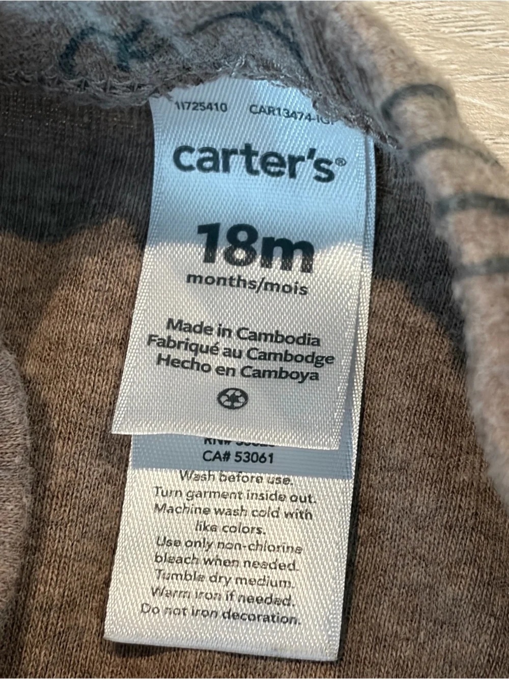 Carter’s Safari Animal Print Leggings/Pants – 18 Months
